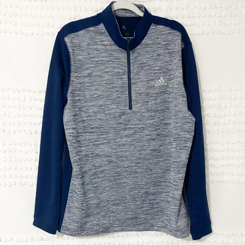 Adidas two tone quarter zip sweatshirt m